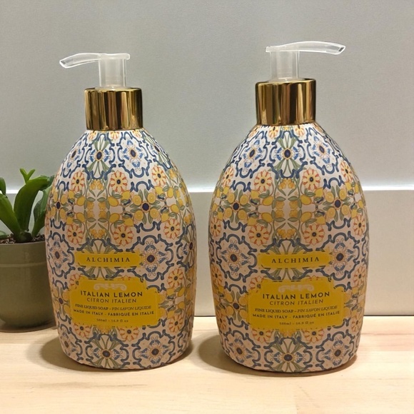 Alchimia Italian Lemon Liquid Soap | 2 Pack | 16.9 oz Each | Made in Italy - Picture 1 of 1